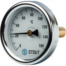 Термометр биметаллический 63 мм 150°  с погружной гильзой 60 мм
